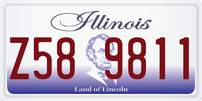 IL license plate Z589811