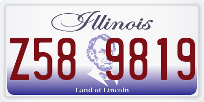 IL license plate Z589819