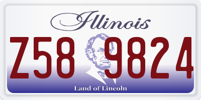 IL license plate Z589824