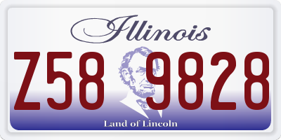 IL license plate Z589828