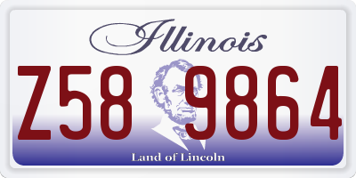 IL license plate Z589864