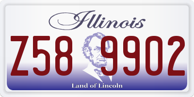 IL license plate Z589902