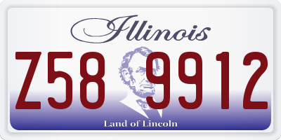 IL license plate Z589912