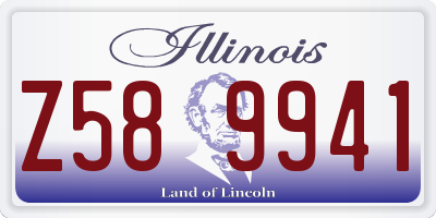 IL license plate Z589941