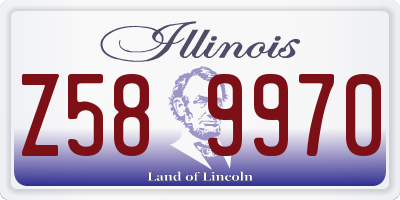 IL license plate Z589970