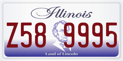 IL license plate Z589995
