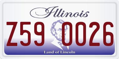 IL license plate Z590026