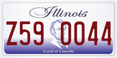 IL license plate Z590044