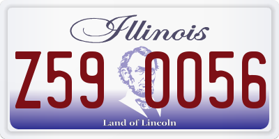 IL license plate Z590056