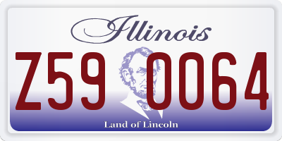 IL license plate Z590064