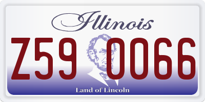 IL license plate Z590066
