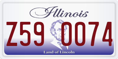 IL license plate Z590074