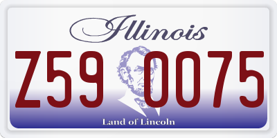 IL license plate Z590075