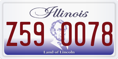 IL license plate Z590078