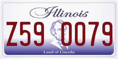 IL license plate Z590079