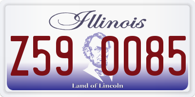 IL license plate Z590085