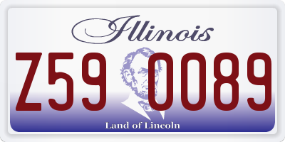IL license plate Z590089