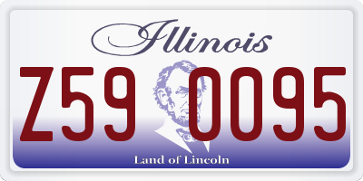 IL license plate Z590095