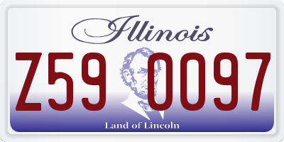 IL license plate Z590097