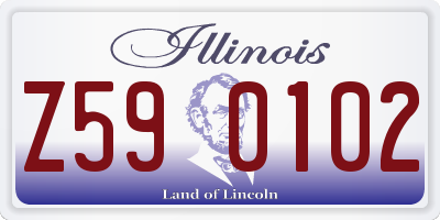 IL license plate Z590102