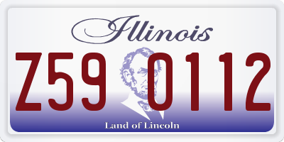IL license plate Z590112