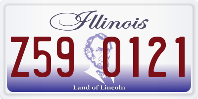 IL license plate Z590121