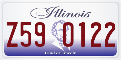 IL license plate Z590122