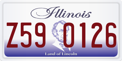IL license plate Z590126