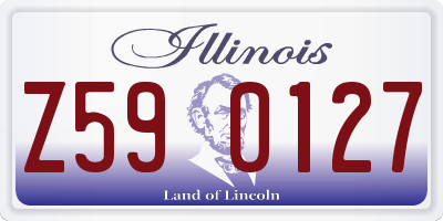 IL license plate Z590127
