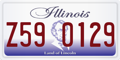 IL license plate Z590129