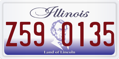 IL license plate Z590135