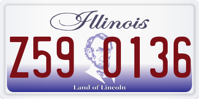 IL license plate Z590136