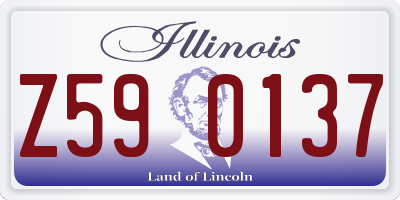 IL license plate Z590137