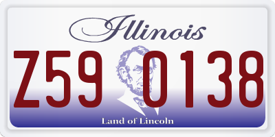 IL license plate Z590138
