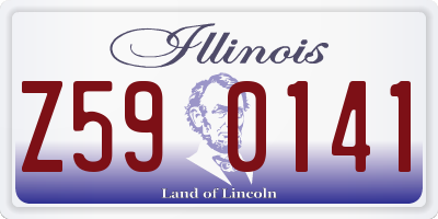 IL license plate Z590141