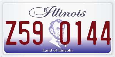 IL license plate Z590144