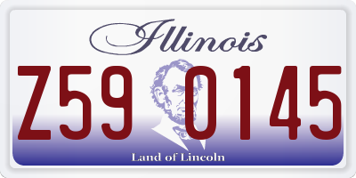 IL license plate Z590145