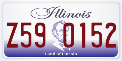 IL license plate Z590152