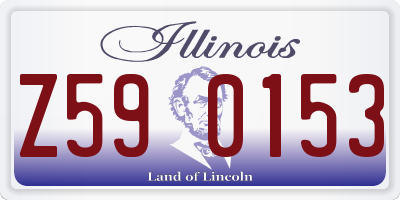 IL license plate Z590153
