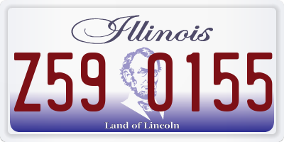 IL license plate Z590155