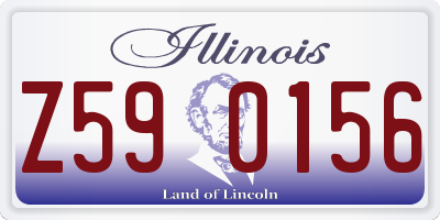 IL license plate Z590156