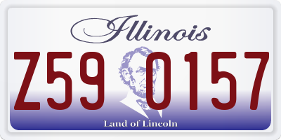 IL license plate Z590157