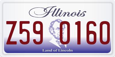 IL license plate Z590160