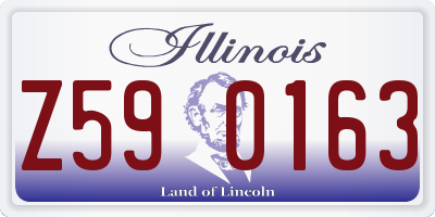 IL license plate Z590163