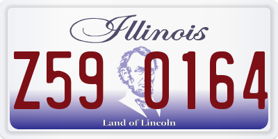 IL license plate Z590164