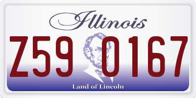 IL license plate Z590167