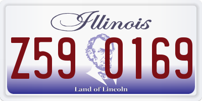 IL license plate Z590169