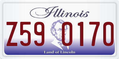 IL license plate Z590170