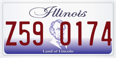 IL license plate Z590174