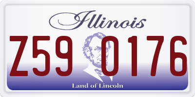 IL license plate Z590176
